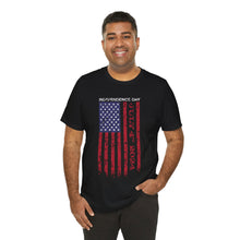 Load image into Gallery viewer, Independence Day July 4th 2024 USA Flag Unisex Jersey Short Sleeve Tee
