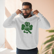 Load image into Gallery viewer, I’m Not Irish Kiss Me Anyway St Patricks Day Three-Panel Fleece Hoodie
