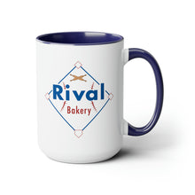 Load image into Gallery viewer, Rival Bakery Two-Tone Coffee Mugs, 15oz
