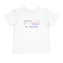 Load image into Gallery viewer, Health Coach in Training heartbeat Toddler Short Sleeve Tee
