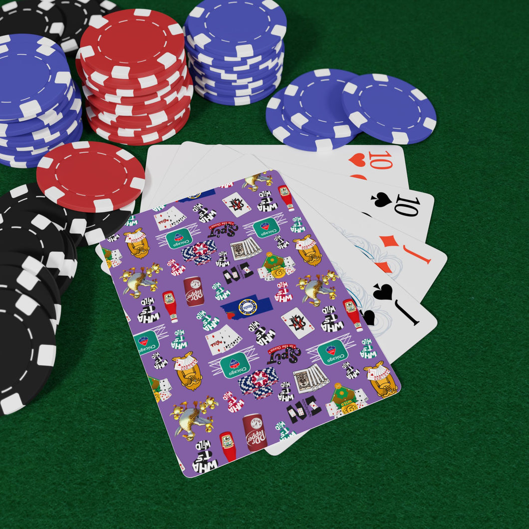 What’s Wild Purple Fun Poker Playing Cards - Perfect for Game Nights and Parties!