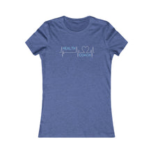 Load image into Gallery viewer, Health Coach heartbeat discipline equals freedom Women&#39;s Favorite Tee
