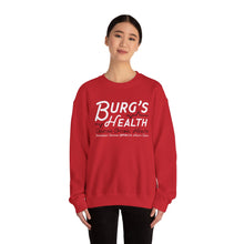 Load image into Gallery viewer, Health &amp; Wellness Crewneck Sweatshirt | Burg&#39;s Health | Fitness Gift, Cozy Unisex Sweatshirt, Wellness Apparel, Motivational Wear
