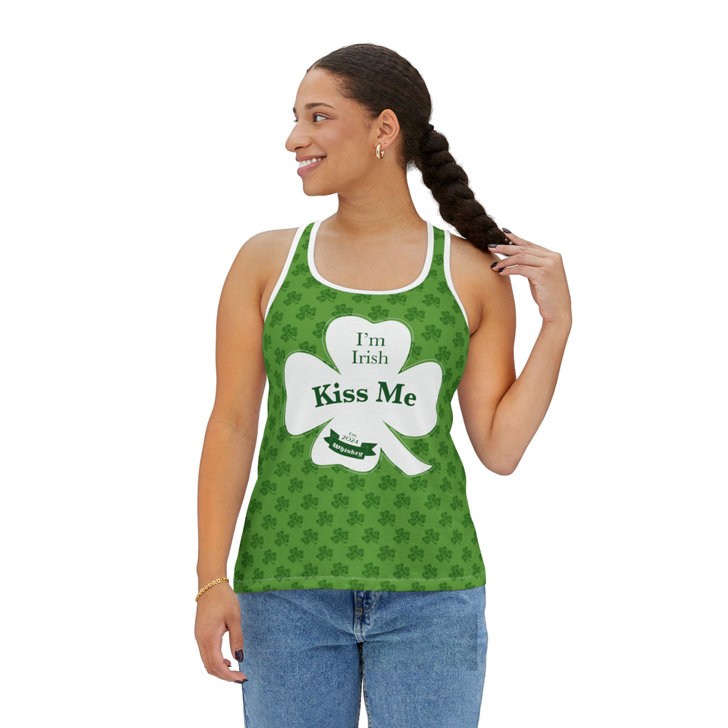 Kiss Me Im Irish Green Women's Tank Top