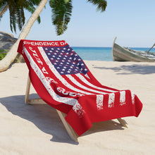 Load image into Gallery viewer, Independence Day July 4 2024 USA Flag Beach Towel
