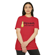 Load image into Gallery viewer, Squash Your Excuses Motivational Unisex CVC Jersey T-shirt
