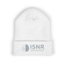 Load image into Gallery viewer, ISNR Classic Cuffed White or Black Beanie - Silver Embroidered

