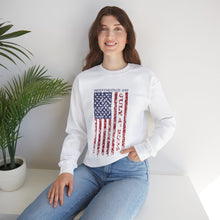 Load image into Gallery viewer, Independence Day USA Flag July 4th 2024 Unisex Heavy Blend™ Crewneck Sweatshirt
