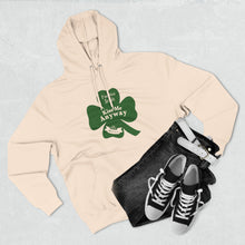 Load image into Gallery viewer, I’m Not Irish Kiss Me Anyway St Patricks Day Three-Panel Fleece Hoodie
