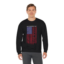 Load image into Gallery viewer, Independence Day USA Flag July 4th 2024 Unisex Heavy Blend™ Crewneck Sweatshirt
