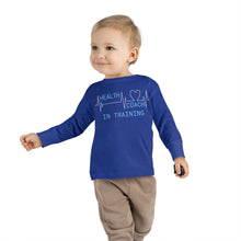 Load image into Gallery viewer, Health Coach in Training heartbeat Toddler Long Sleeve Tee
