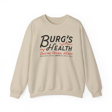 Load image into Gallery viewer, Health &amp; Wellness Crewneck Sweatshirt | Burg&#39;s Health | Fitness Gift, Cozy Unisex Sweatshirt, Wellness Apparel, Motivational Wear
