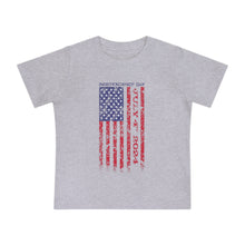 Load image into Gallery viewer, Independence Day July 4 2024 USA Flag Baby Short Sleeve T-Shirt
