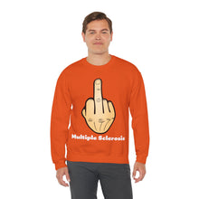 Load image into Gallery viewer, Middle Finger Multiple Sclerosis Unisex Heavy Blend™ Crewneck Sweatshirt
