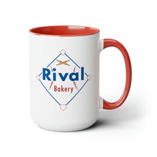 Load image into Gallery viewer, Rival Bakery Two-Tone Coffee Mugs, 15oz
