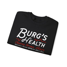 Load image into Gallery viewer, Health &amp; Wellness Crewneck Sweatshirt | Burg&#39;s Health | Fitness Gift, Cozy Unisex Sweatshirt, Wellness Apparel, Motivational Wear
