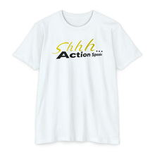 Load image into Gallery viewer, Shhh Action Speaks Motivational Unisex CVC Jersey T-shirt
