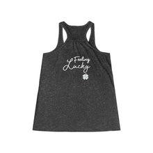 Load image into Gallery viewer, Kiss Me Im Irish Feeling Lucky Women&#39;s Flowy Racerback Tank
