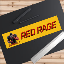 Load image into Gallery viewer, Cardinals Red Rage Personalized Yellow Bumper Stickers
