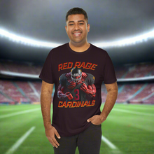 Load image into Gallery viewer, Cardinals Red Rage #3 Football Fan Tee
