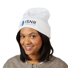 Load image into Gallery viewer, ISNR Classic Cuffed White Beanie - Embroidered
