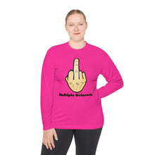 Load image into Gallery viewer, Middle Finger Multiple Sclerosis Unisex Lightweight Long Sleeve Tee
