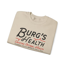 Load image into Gallery viewer, Health &amp; Wellness Crewneck Sweatshirt | Burg&#39;s Health | Fitness Gift, Cozy Unisex Sweatshirt, Wellness Apparel, Motivational Wear
