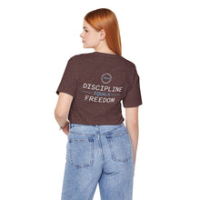 Load image into Gallery viewer, Team Platinum 2023 Conference Discipline Equals Freedom Unisex Jersey Short Sleeve Crew Neck Tee
