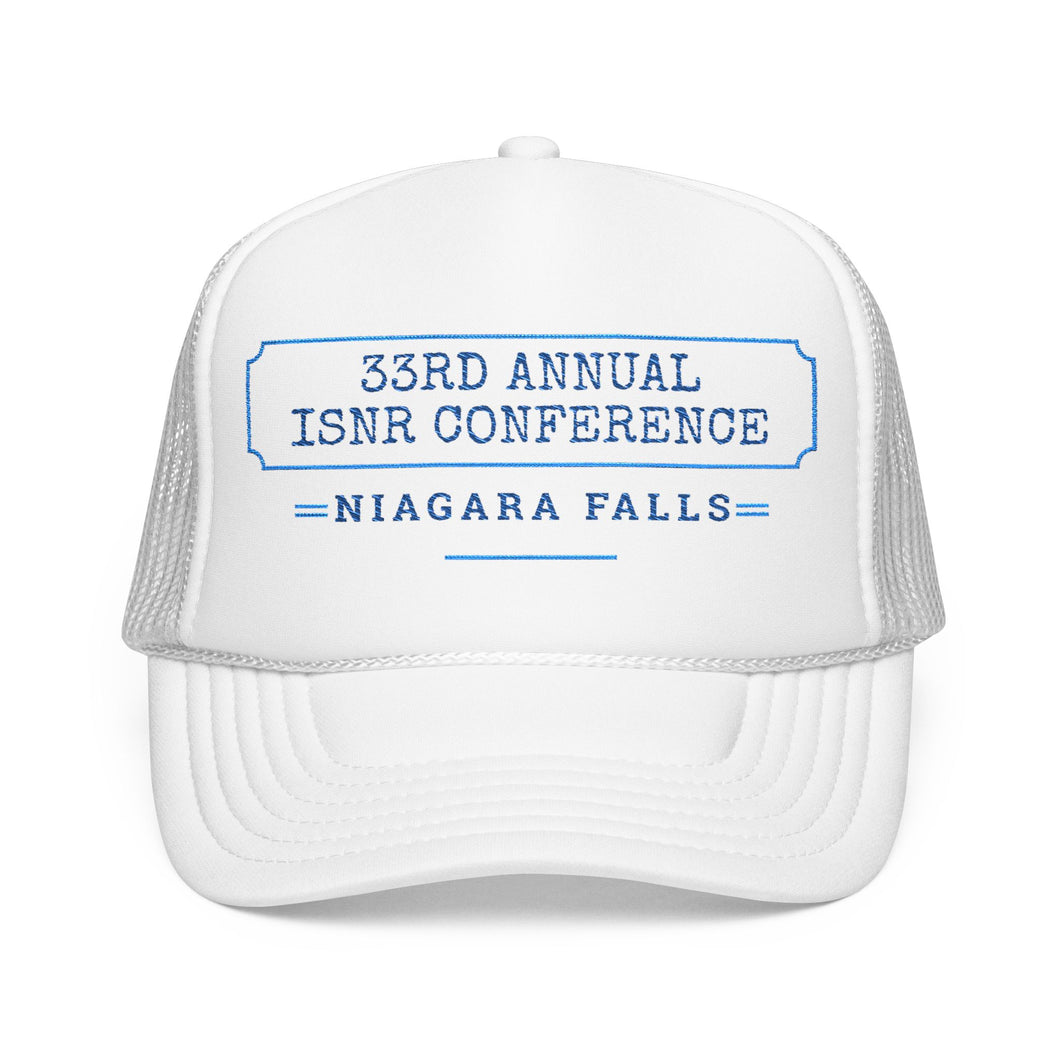ISNR 2025 Conference White Foam Trucker Hat