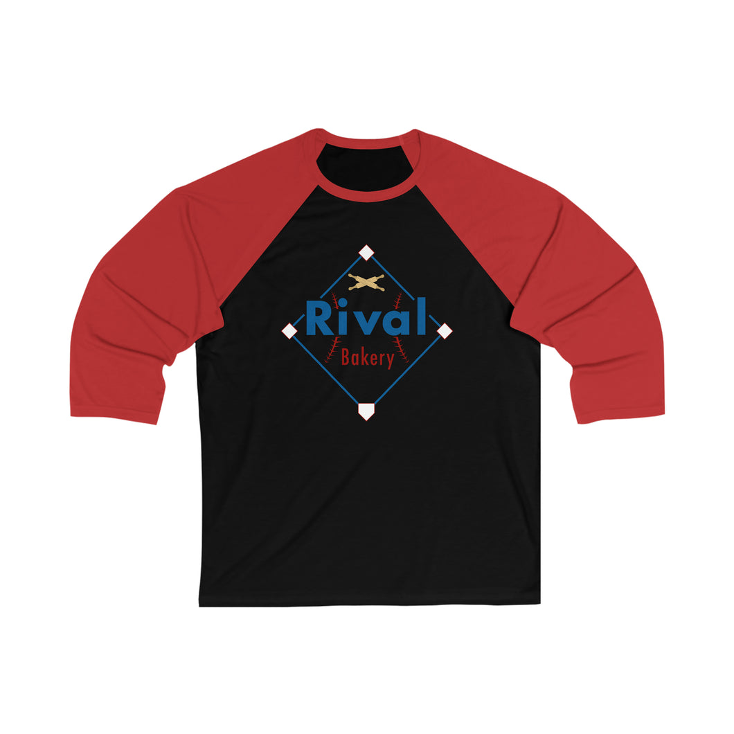 Rival Bakery Unisex 3\4 Sleeve Baseball Tee