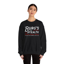 Load image into Gallery viewer, Health &amp; Wellness Crewneck Sweatshirt | Burg&#39;s Health | Fitness Gift, Cozy Unisex Sweatshirt, Wellness Apparel, Motivational Wear
