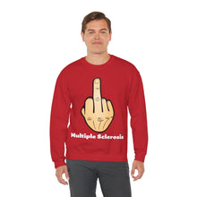 Load image into Gallery viewer, Middle Finger Multiple Sclerosis Unisex Heavy Blend™ Crewneck Sweatshirt
