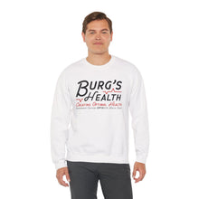 Load image into Gallery viewer, Health &amp; Wellness Crewneck Sweatshirt | Burg&#39;s Health | Fitness Gift, Cozy Unisex Sweatshirt, Wellness Apparel, Motivational Wear
