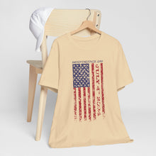 Load image into Gallery viewer, Independence Day July 4th 2024 USA Flag Unisex Jersey Short Sleeve Tee
