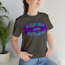 Load image into Gallery viewer, Kick Ass Mode Activated Fu@K Thyroid Cancer Unisex Jersey Short Sleeve Tee
