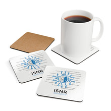 Load image into Gallery viewer, ISNR Neuroregulation Disciplines Corkwood Coaster Set
