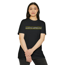 Load image into Gallery viewer, Never Done Always Improving Motivational Unisex CVC Jersey T-shirt
