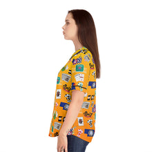 Load image into Gallery viewer, What’s Wild Fun Women&#39;s Baseball Jersey with Colorful Game-Inspired Design
