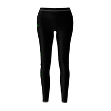 Load image into Gallery viewer, St Pattys Day Feeling Lucky Women&#39;s Cut &amp; Sew Casual Black Leggings
