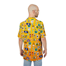 Load image into Gallery viewer, What’s Wild Fun Tropical Print Unisex Hawaiian Button-Down Shirt for Summer Vibes

