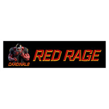 Load image into Gallery viewer, Cardinals Red Rage Personalized Black Bumper Stickers
