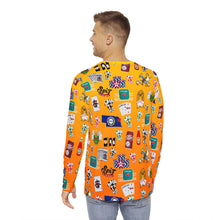 Load image into Gallery viewer, What’s Wild Colorful Men’s Long Sleeve Shirt - Fun Design for Game Nights and Parties
