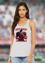 Load image into Gallery viewer, Cardinals Red Rage #18 Woman’s Football Fan Flowy Tank Top
