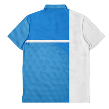 Load image into Gallery viewer, Golf Ball Blue &amp; White Polo Shirt - AOP
