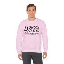 Load image into Gallery viewer, Health &amp; Wellness Crewneck Sweatshirt | Burg&#39;s Health | Fitness Gift, Cozy Unisex Sweatshirt, Wellness Apparel, Motivational Wear
