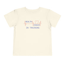 Load image into Gallery viewer, Health Coach in Training heartbeat Toddler Short Sleeve Tee
