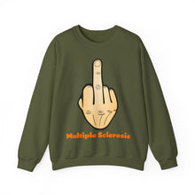 Load image into Gallery viewer, Middle Finger Multiple Sclerosis Unisex Heavy Blend™ Crewneck Sweatshirt
