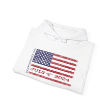 Load image into Gallery viewer, Independence Day July 4 2024 USA Flag Unisex Heavy Blend™ Hooded Sweatshirt
