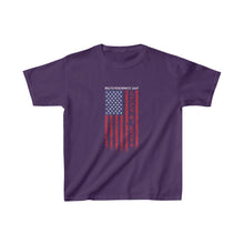 Load image into Gallery viewer, Independence Day July 4 2024 USA Flag Kids Heavy Cotton™ Tee
