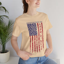 Load image into Gallery viewer, Independence Day July 4th 2024 USA Flag Unisex Jersey Short Sleeve Tee
